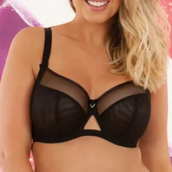 Curvy KateSoutien-gorge balconnet noir en nylon- Victory