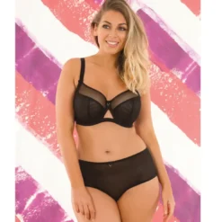 Curvy KateSoutien-gorge balconnet noir en nylon- Victory