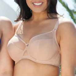 Curvy KateSoutien-gorge balconnet beige en nylon- Victory