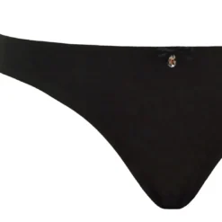 Curvy KateString - Noir en nylon- Smoothie