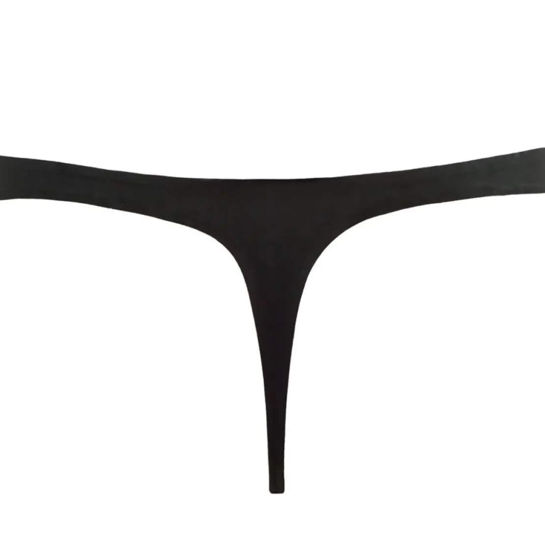 Curvy KateString - Noir en nylon- Smoothie