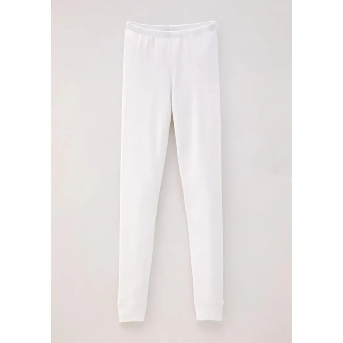 DamartCaleçon long fine côte femme blanc