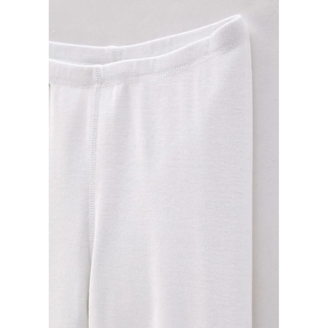 DamartCaleçon long fine côte femme blanc