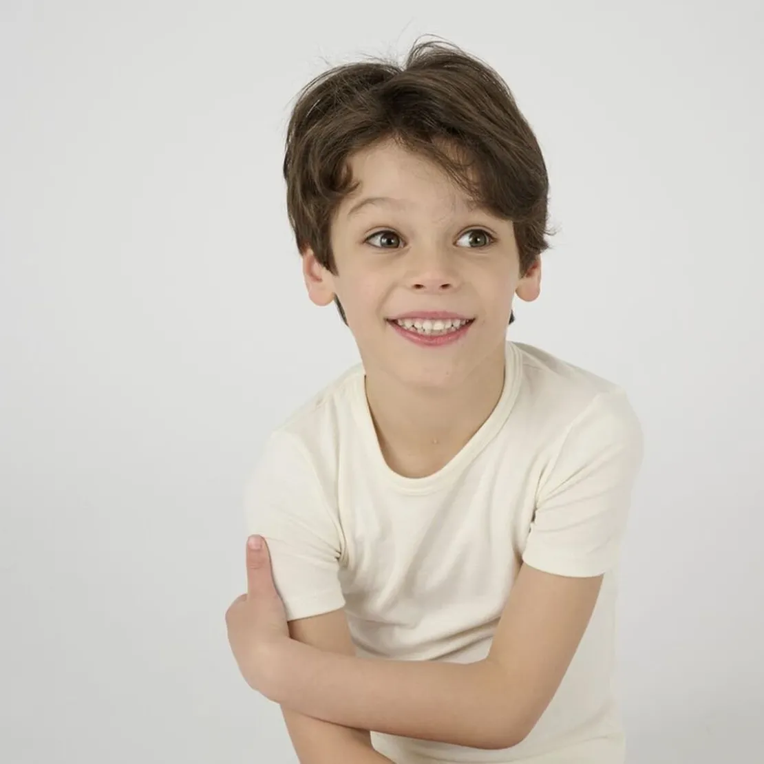 DamartTee-shirt Enfant Manches Courtes Ecru Thermolactyl