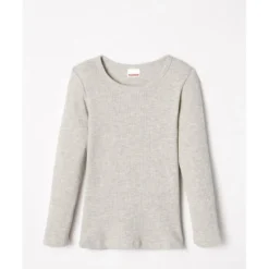 DamartTee Shirt Enfant Manches Longues Gris Chiné Thermolactyl