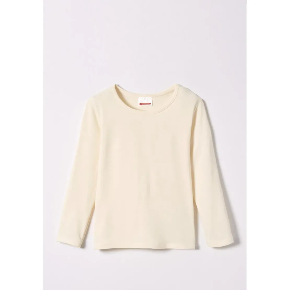DamartTee-shirt Enfant mixte microfibre stretch, manches longues écru