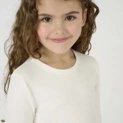 DamartTee-shirt Enfant mixte microfibre stretch, manches longues écru