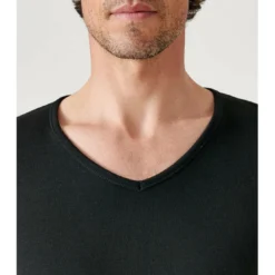DamartTee Shirt Homme Manches Longues Noir Thermolactyl