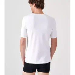 DamartTee-shirt manches courtes en mailles blanc