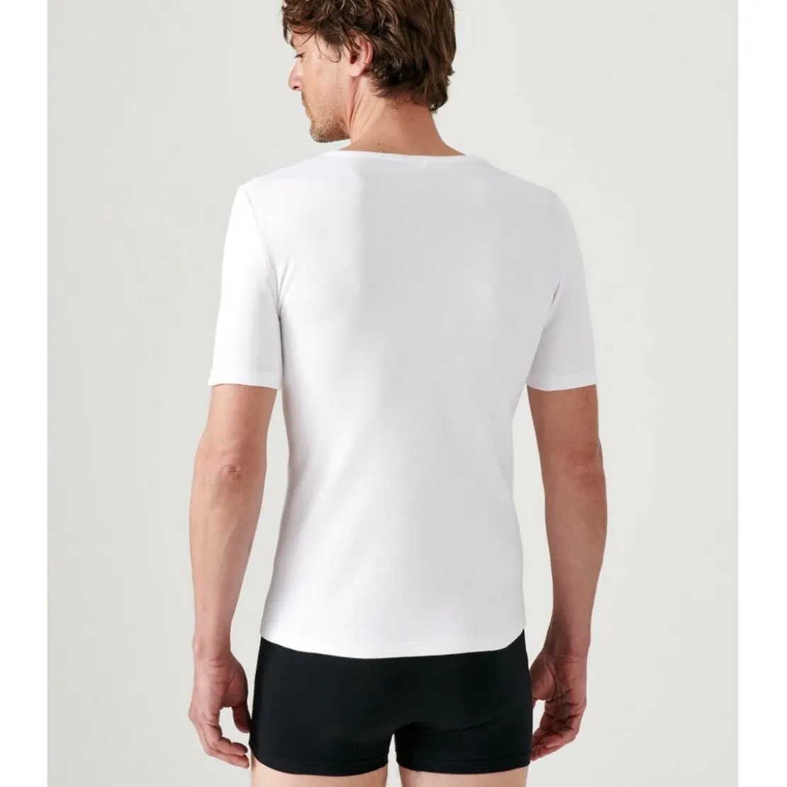 DamartTee Shirt Manches Courtes Blanc Thermolactyl