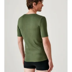 DamartTee Shirt Manches Courtes Kaki Thermolactyl