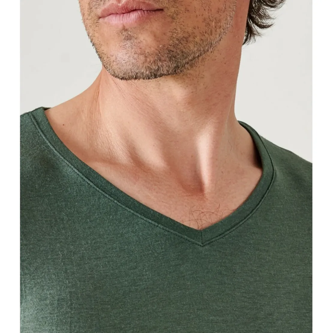 DamartTee-shirt Manches Courtes Vert Eucalyptus Thermolactyl