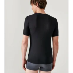 DamartTee-shirt Manches Courtes Noir Thermolactyl