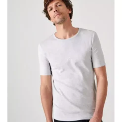 DamartTee-shirt manches courtes en mailles gris