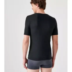DamartTee-shirt manches courtes en mailles noir
