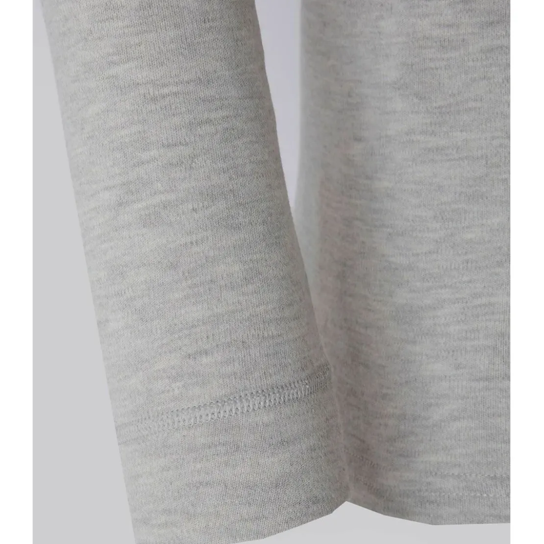 DamartTee-shirt manches longues col rond en mailles gris chiné