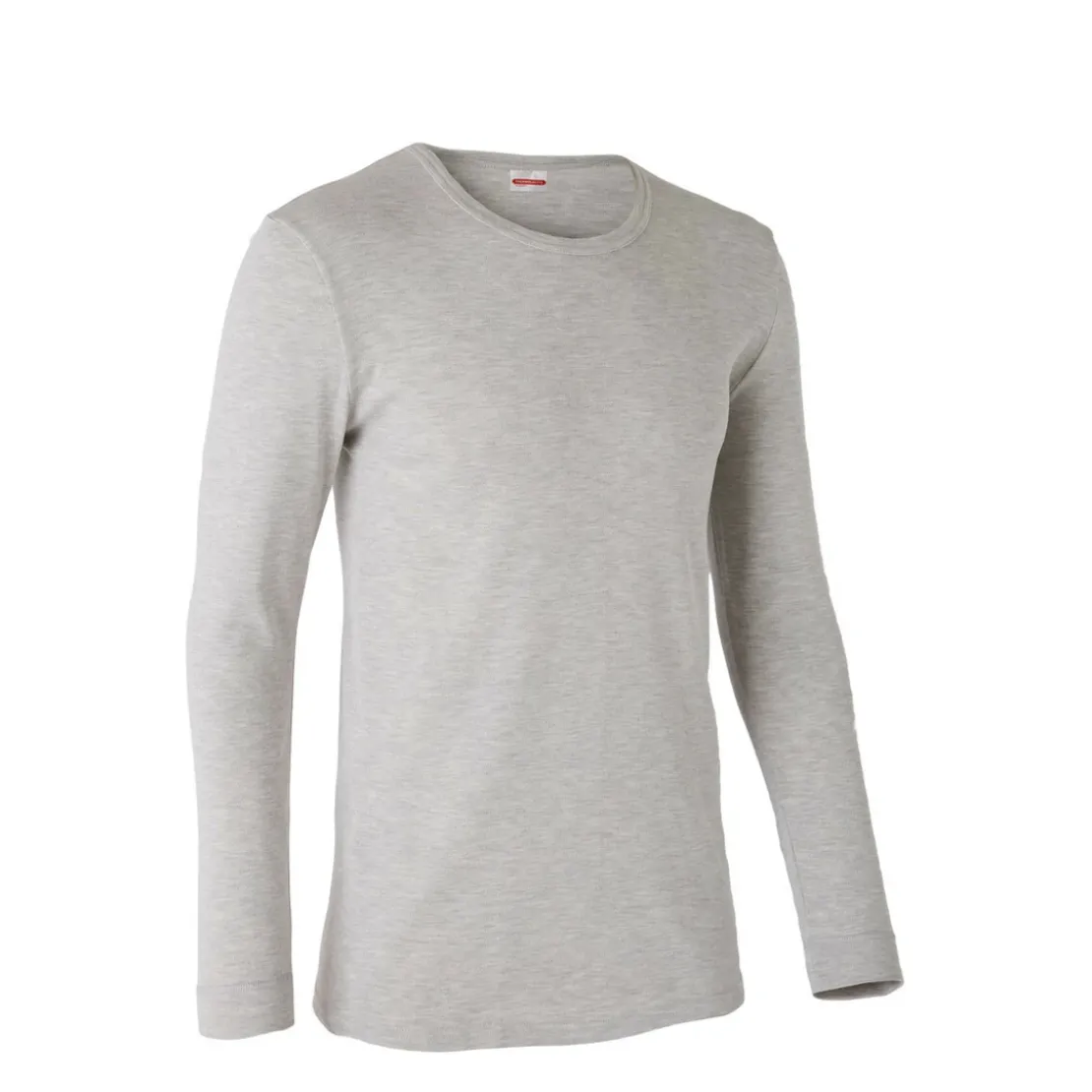 DamartTee-shirt manches longues col rond en mailles gris chiné
