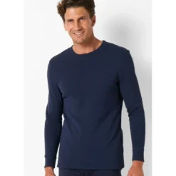 DamartTee Shirt Manches Longues Marine Foncé Thermolactyl
