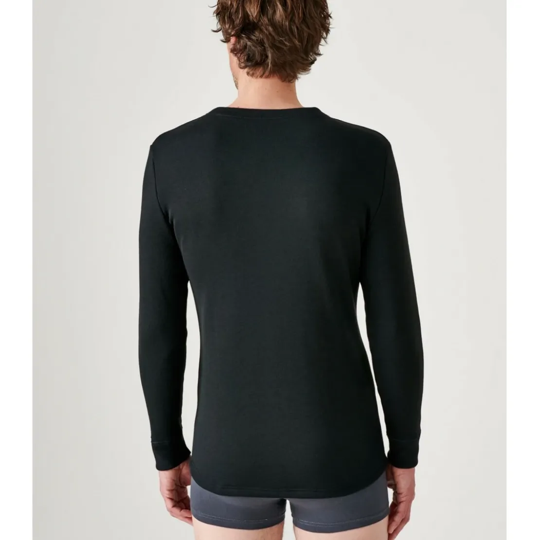 DamartTee Shirt Manches Longues Noir Thermolactyl