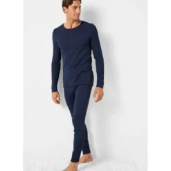 DamartTee Shirt à manches longues pour homme marine foncé Thermolactyl