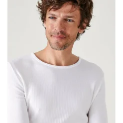 DamartTee Shirt à manches longues blanc pour homme Thermolactyl