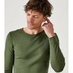 DamartTee Shirt Manches Longues Kaki Thermolactyl