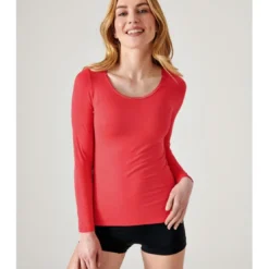 DamartTee-shirt Manches Longues Fraise Thermolactyl rouge