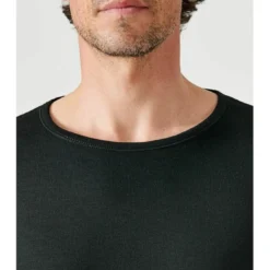 DamartTee-shirt manches longues col rond en maille noir
