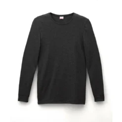 DamartTee-shirt manches longues col rond en maille noir