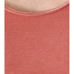 DamartTee-shirt Manches Longues Rose Terracotta en coton