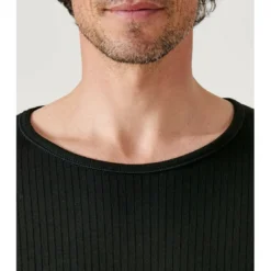 DamartTee Shirt noir à manches longues pour hommeThermolactyl