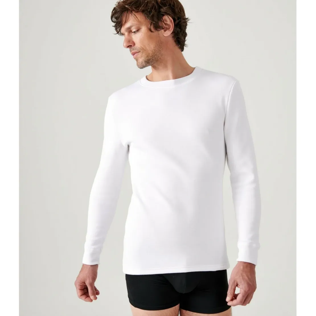 DamartTee Shirtpour homme à manches longues Thermolactyl blanc