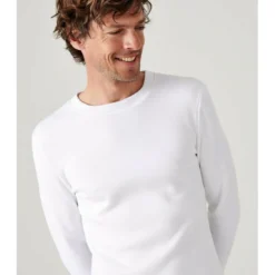 DamartTee Shirtpour homme à manches longues Thermolactyl blanc