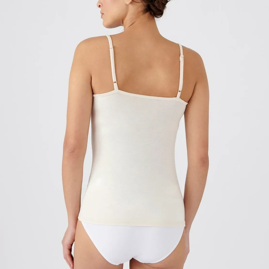 DamartT-shirt caraco dentelle - Sable