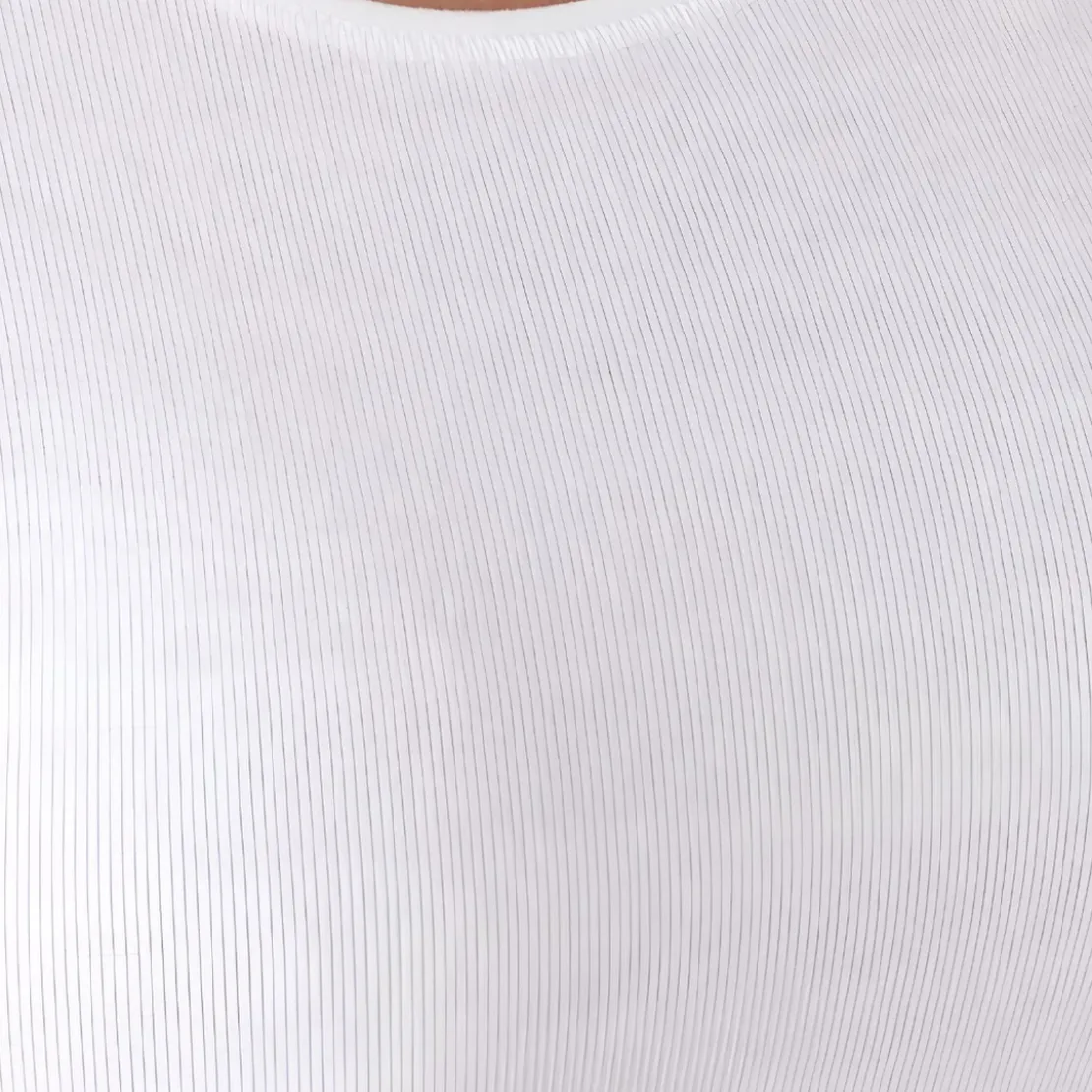 DamartT-shirt manches courtes - Blanc en coton