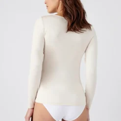 DamartT-shirt Manches Longues - Sable