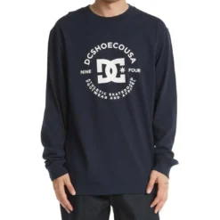 Dc ShoesTee-shirt homme bleu marine en coton