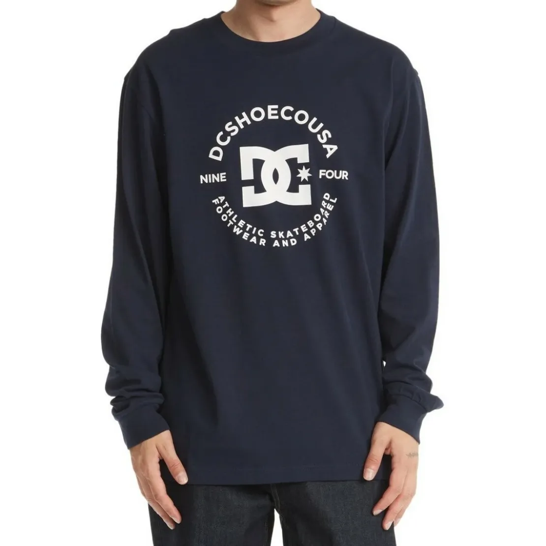 Dc ShoesTee-shirt homme bleu marine en coton
