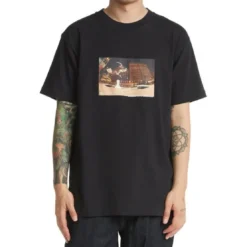 Dc ShoesTee-shirt homme noir en coton