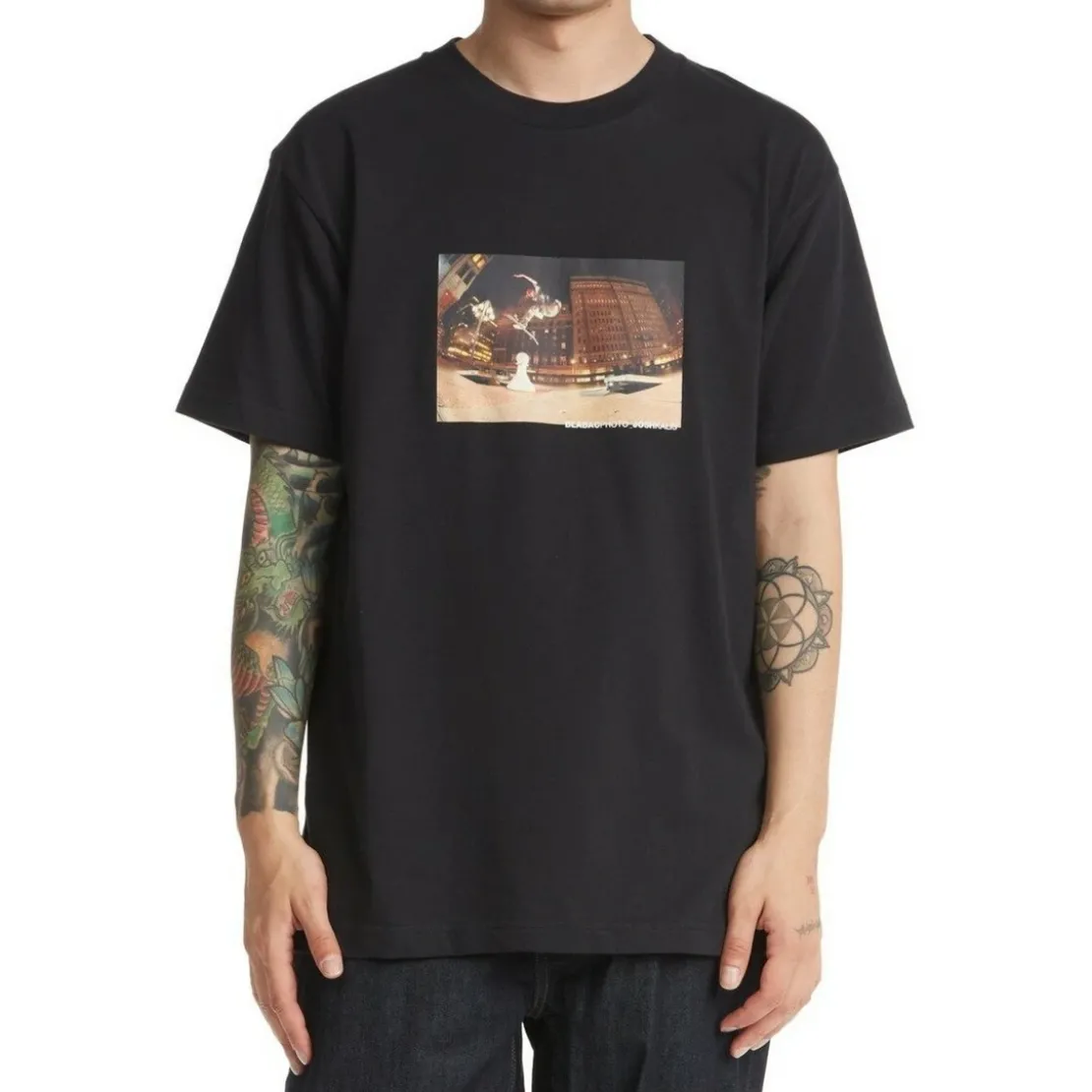 Dc ShoesTee-shirt homme noir en coton