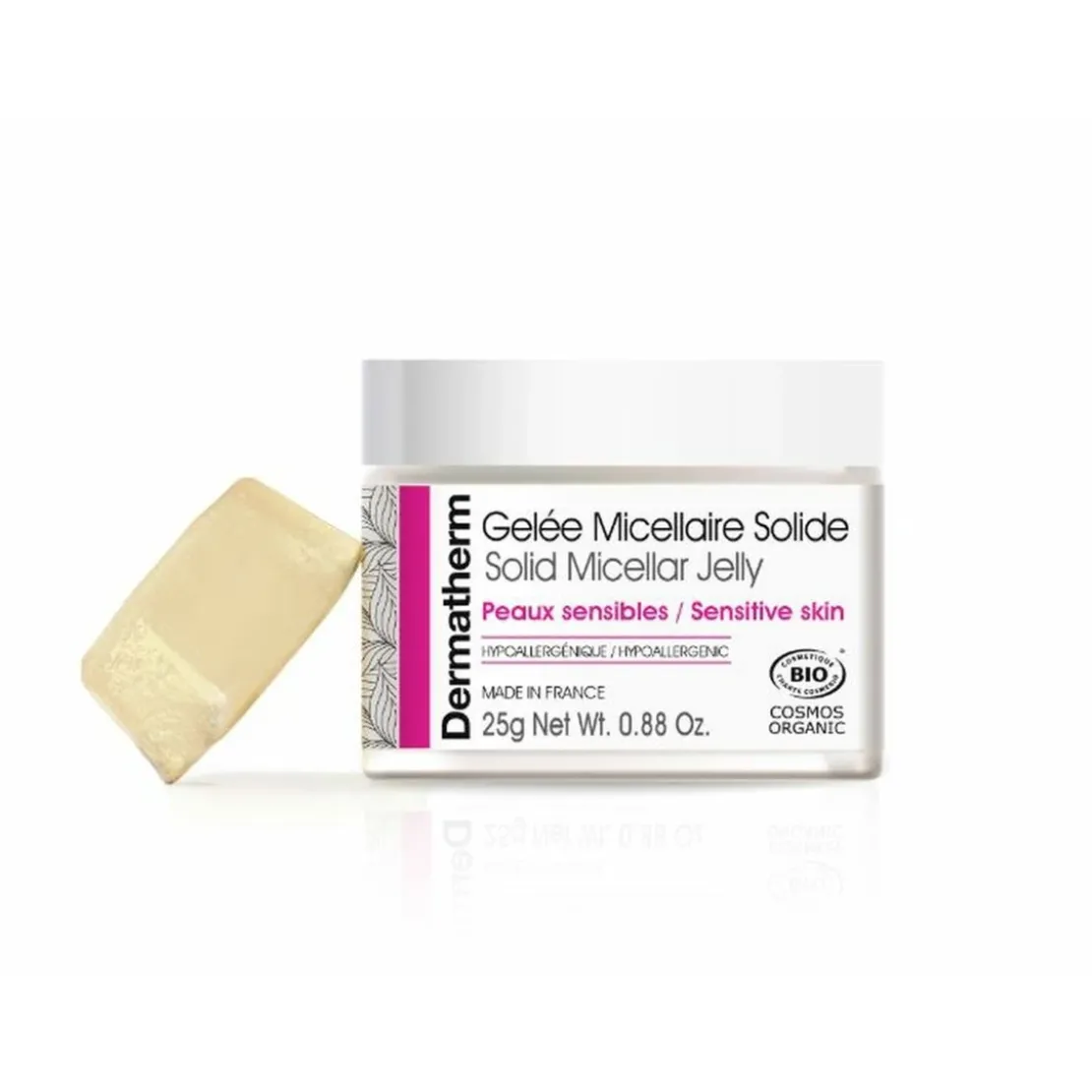 DermathermDémaquillant en Gelée Micellaire Solide pour Peaux Sensibles Dermatherm 25 ml