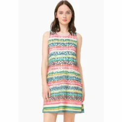 DesigualRobe courte sans manches découpes ajourées femme Desigual - Multicolore
