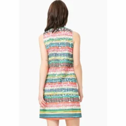 DesigualRobe courte sans manches découpes ajourées femme Desigual - Multicolore