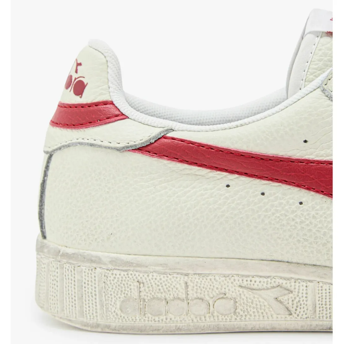 DiadoraBaskets blanches pour homme en cuir véritable