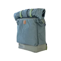 Diesel MaroquinerieSac à dos à rabat roulé en nylon Diesel Maroquinerie bleu et vert