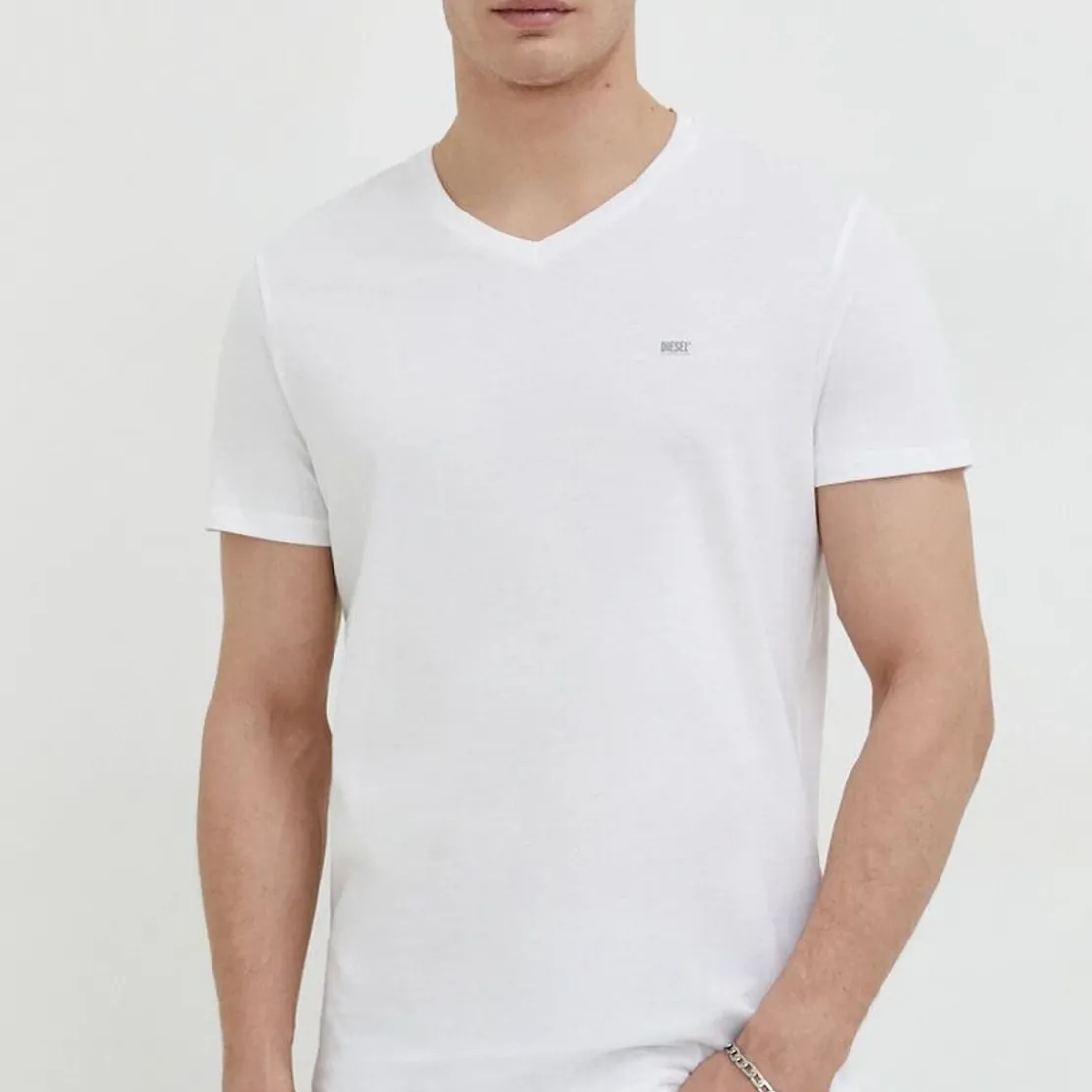 Diesel UnderwearLot de 3 tee-shirt coton Blanc