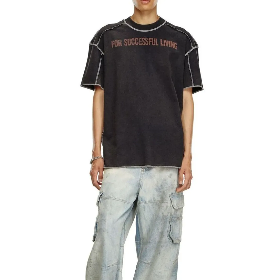 Diesel UnderwearTee-shirt manches courtes coton noir T-CRAOR
