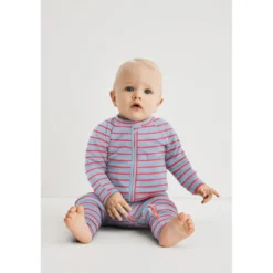 Dim BabyPyjama Côtelé rose en coton