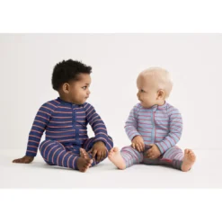 Dim BabyPyjama Côtelé rose en coton