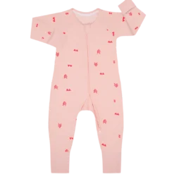Dim BabyPyjama zippé bouclette rose en coton